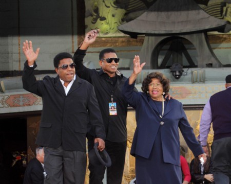 Jackie Jackson, Tito Jackson, Katherine Jackson at Michael Jackson Immortalized at Grauman's Chinese Theatre, Hollywood, CA 01-26-12